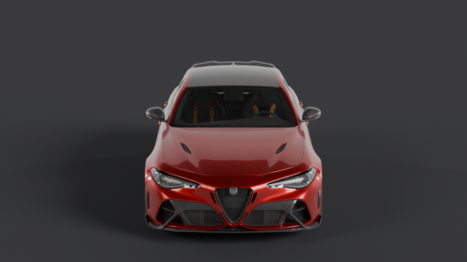 Alfa Romeo Giulia GTAm en rotation