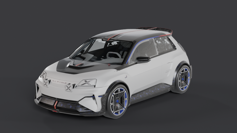 Alpine A290 B — Trois-quarts avant