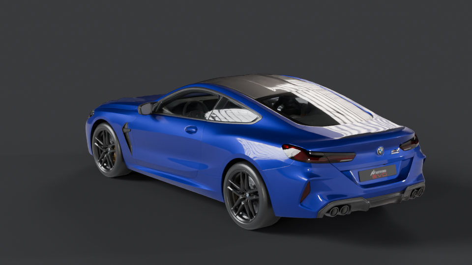 BMW M8 Competition — Trois-quarts arrière