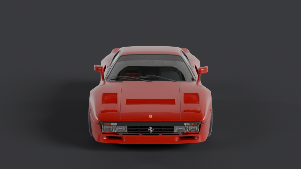 Ferrari 288 GTO en rotation