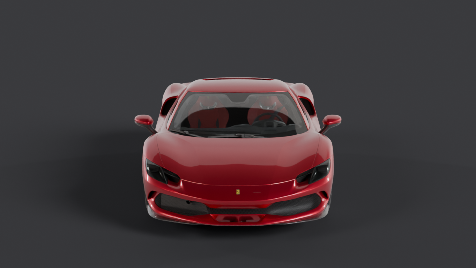 Ferrari 296 GTB en rotation