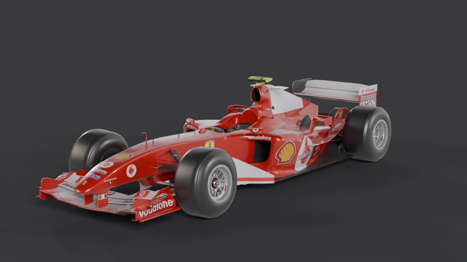 Ferrari F2004 — Trois-quarts avant