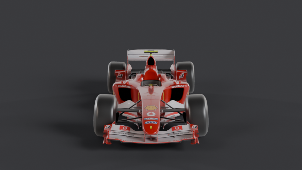 Ferrari F2004 en rotation