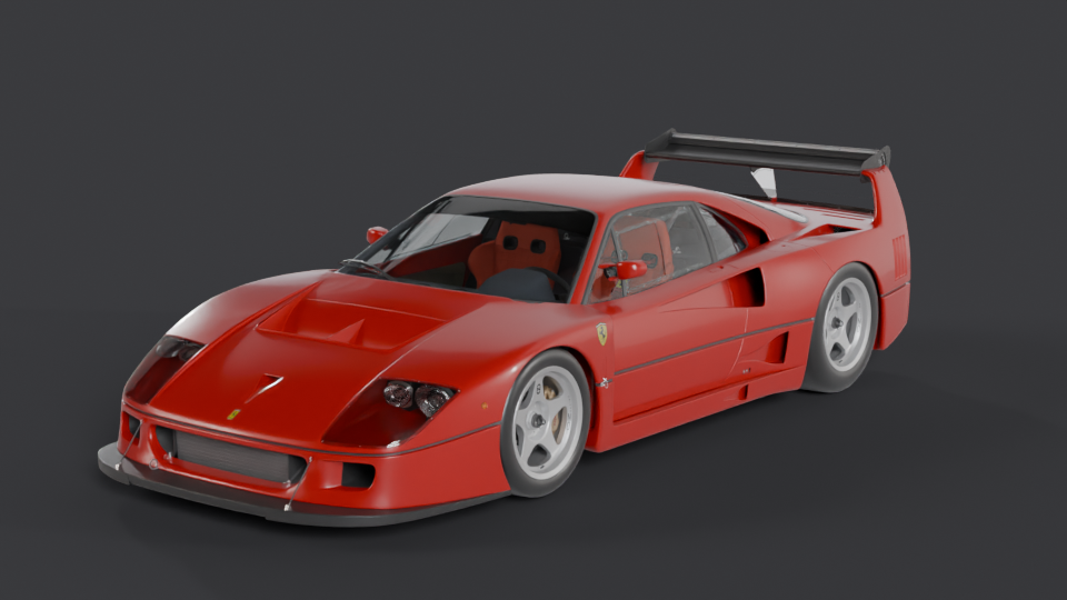 Ferrari F40 LM — Trois-quarts avant