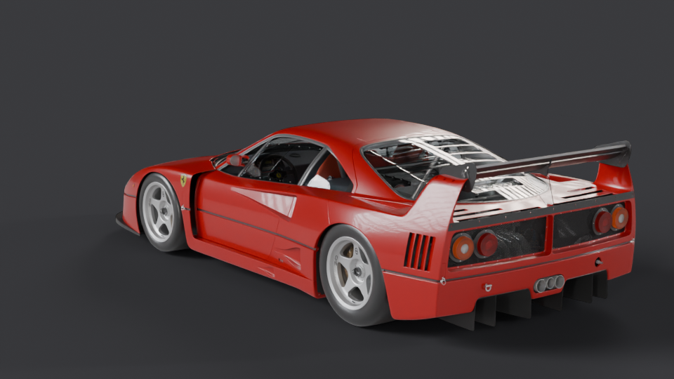 Ferrari F40 LM — Trois-quarts arrière