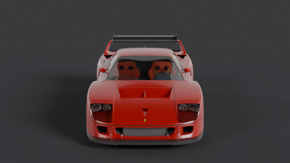 Ferrari F40 LM en rotation