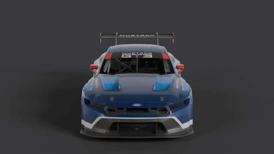 Ford Mustang GT3 en rotation