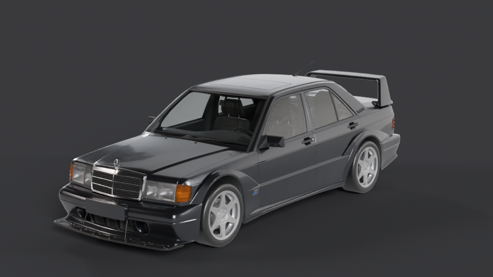 Mercedes 190E EVO II — Trois-quarts avant