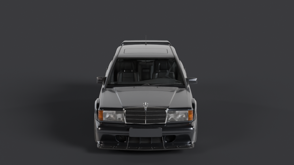 Mercedes 190E EVO II en rotation