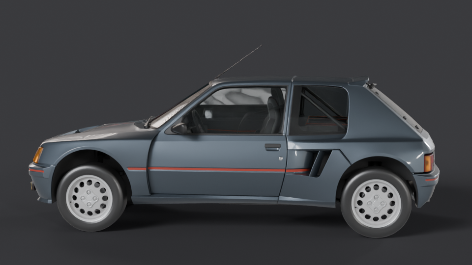 Peugeot 205 T16 — Profil