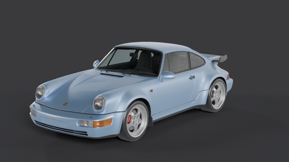 Porsche 964 Turbo 3.6 — Trois-quarts avant
