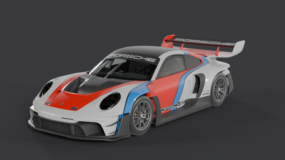 Porsche 992 GT3 R Rennsport — Trois-quarts avant