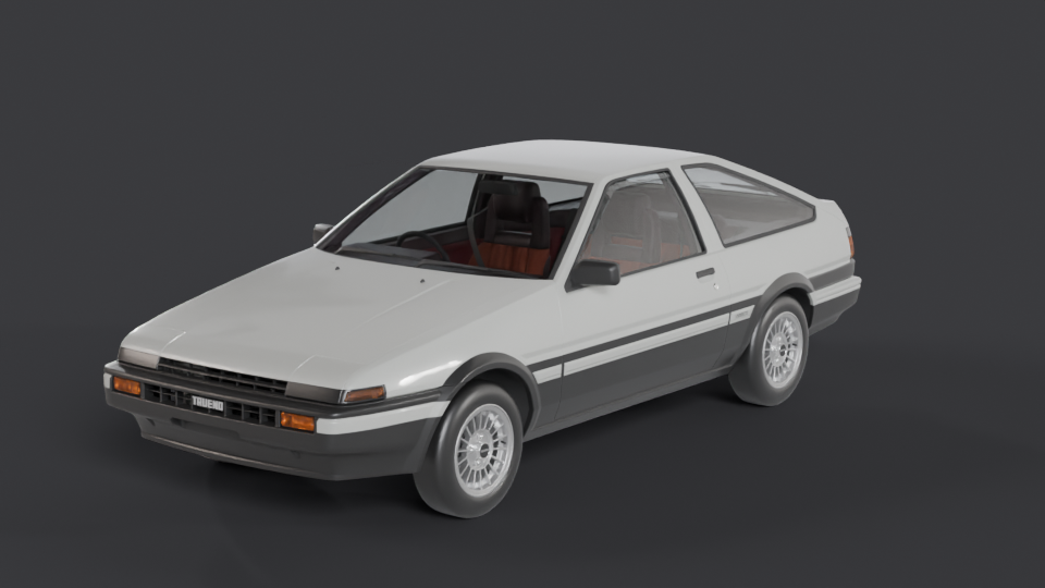 Toyota AE86 Sprinter Trueno — Trois-quarts avant