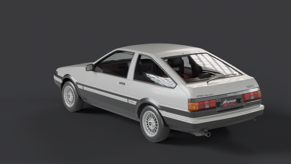 Toyota AE86 Sprinter Trueno — Trois-quarts arrière