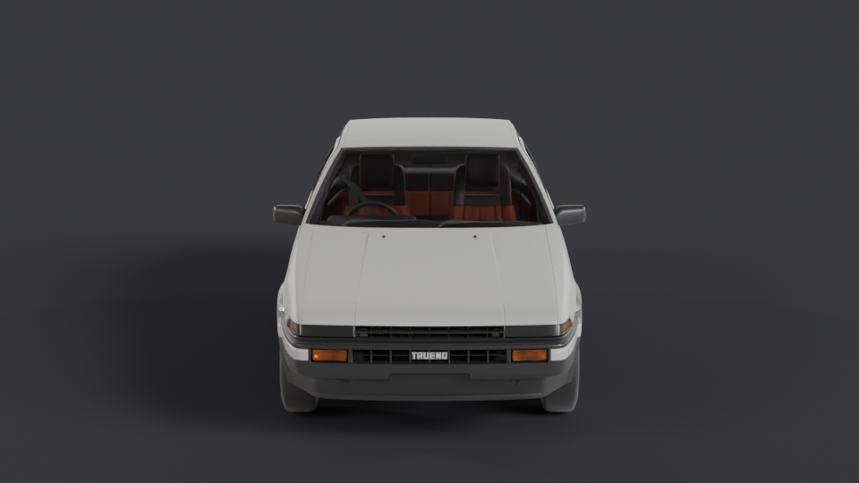 Toyota AE86 Sprinter Trueno en rotation